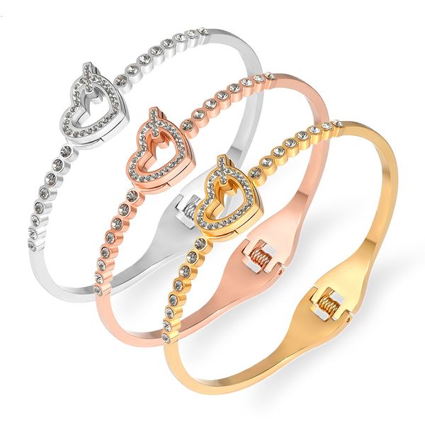 bangles bracelets fashionable and popular titanium steel creative diamond love bracelet for women, Black
bangles bracelets fashionable and popular titanium steel creative diamond love bracelet for women, Black