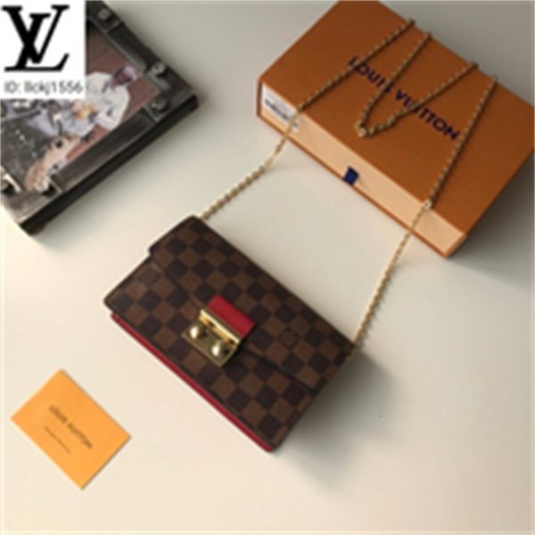 long all-match men brand compact lining designer lattice chain bag luxury real leather qaw6 chain wallets m62020 purse clutches red evening, Red;black 
long all-match men brand compact lining designer lattice chain bag luxury real leather qaw6 chain wallets m62020 purse clutches red evening, Red;black