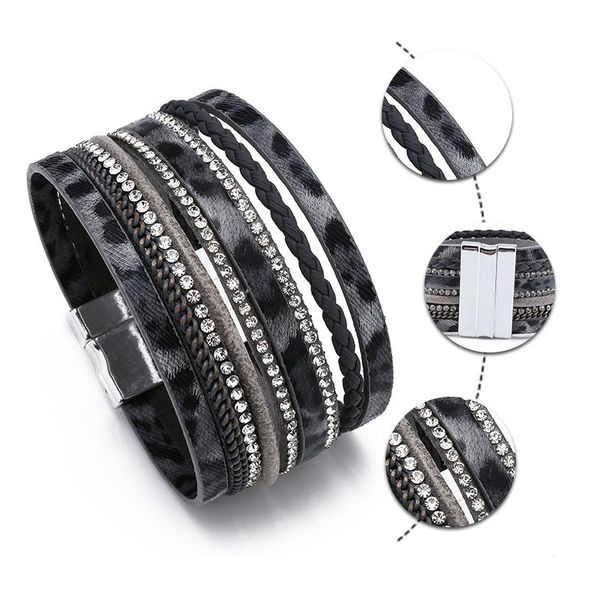 fashion women multilayer bracelet leopard leather female jewelry 2021 bransoletki damskie charm bracelets, Golden;silver
fashion women multilayer bracelet leopard leather female jewelry 2021 bransoletki damskie charm bracelets, Golden;silver