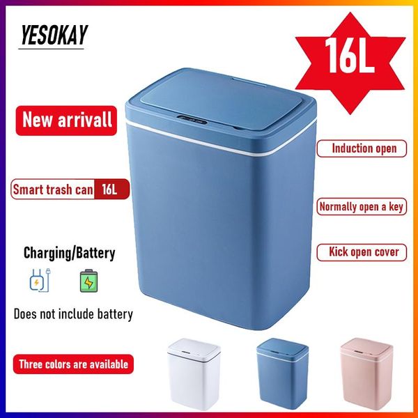 waste bins 16l automatic touchless smart sensor rubbish bininfrared motion kitchen trash can garbage for home room car
waste bins 16l automatic touchless smart sensor rubbish bininfrared motion kitchen trash can garbage for home room car