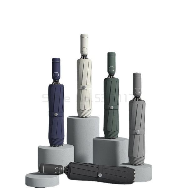 umbrellas full automatic umbrella reverse vehicle mounted folding shrinkage dual-purpose solid double in sunny and rainy days
umbrellas full automatic umbrella reverse vehicle mounted folding shrinkage dual-purpose solid double in sunny and rainy days