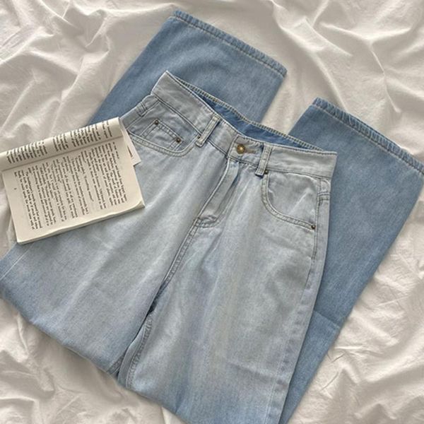 women's jeans high street fashion women casual waist straight long denim pant trouser femme cotton korean style bottoms, Blue
women's jeans high street fashion women casual waist straight long denim pant trouser femme cotton korean style bottoms, Blue