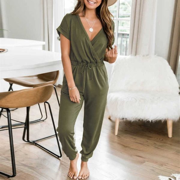 women summer loose short sleeve cotton linen jumpsuit ladies elegant v-neck fashion clubwear wide leg slim pants trousers 210709, Black;white
women summer loose short sleeve cotton linen jumpsuit ladies elegant v-neck fashion clubwear wide leg slim pants trousers 210709, Black;white