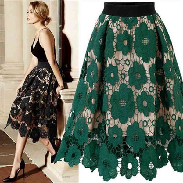 summer elastic waist european womens skirts and american style lace long for women, Black
summer elastic waist european womens skirts and american style lace long for women, Black
