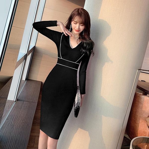 casual dresses 2021 high-end women elegant office party classy patchwork long sleeve vintage bodycon sheath bandage dress vestidos, Black;gray
casual dresses 2021 high-end women elegant office party classy patchwork long sleeve vintage bodycon sheath bandage dress vestidos, Black;gray
