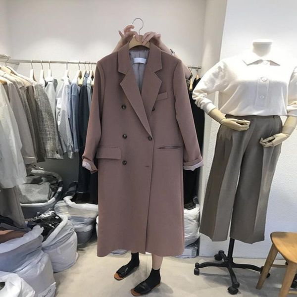women's suits & blazers spring and autumn chic blazer for 2021 korean casual loose work long suit windbreaker outwear vintage ol coat l, White;black
women's suits & blazers spring and autumn chic blazer for 2021 korean casual loose work long suit windbreaker outwear vintage ol coat l, White;black