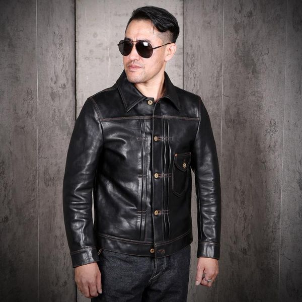 men's leather & faux 2021 black japan casual style genuine jacket men large size 3xl single breasted real natural horsehide spring coat
men's leather & faux 2021 black japan casual style genuine jacket men large size 3xl single breasted real natural horsehide spring coat