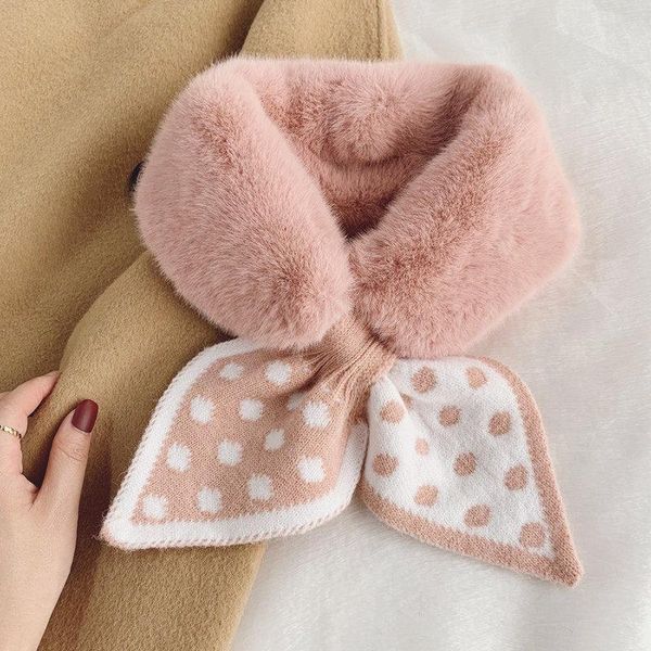 berets k230 scarf female autumn and winter double-sided dcarf thickened warmth imitation fur wild fashion collar tie accessories, Blue;gray
berets k230 scarf female autumn and winter double-sided dcarf thickened warmth imitation fur wild fashion collar tie accessories, Blue;gray