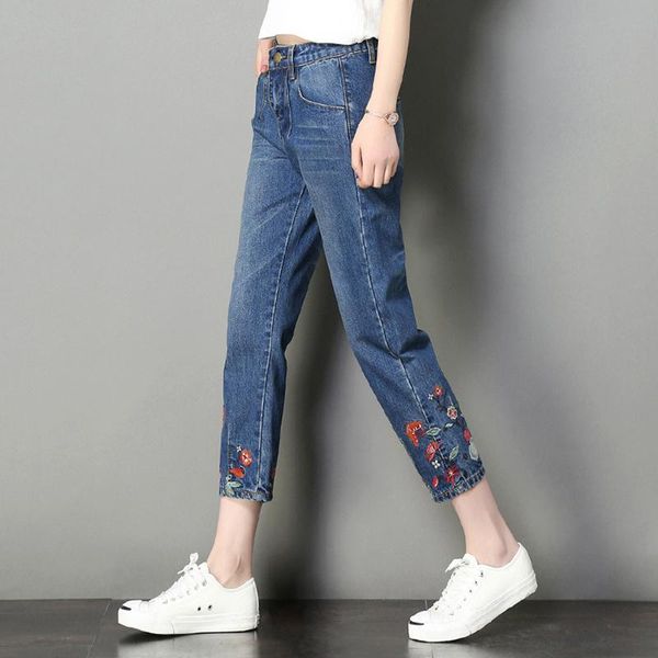 summer loose wide-leg pants women korean casual embroidered denim 8-point student jeans women's, Blue
summer loose wide-leg pants women korean casual embroidered denim 8-point student jeans women's, Blue
