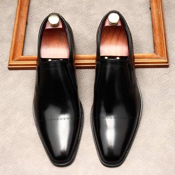 formal men oxford shoes genuine leather round head slide on wedding business shoes black coffee dress shoes for men lofers
formal men oxford shoes genuine leather round head slide on wedding business shoes black coffee dress shoes for men lofers