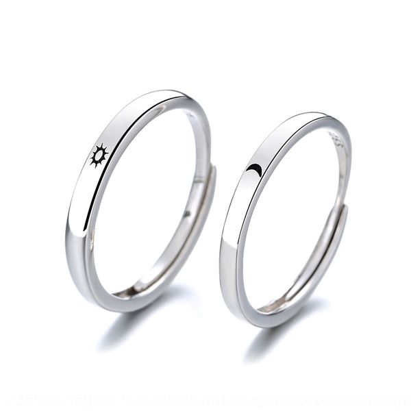 fq0 s925 terling ilver ear and sun moon couple opening adjustment tanabata band rings sun moon star love ring, Silver
fq0 s925 terling ilver ear and sun moon couple opening adjustment tanabata band rings sun moon star love ring, Silver