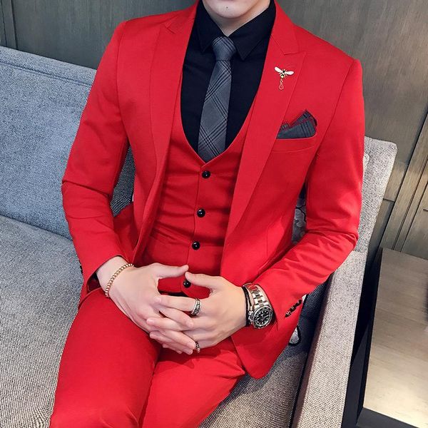 men's suits & blazers (jacket+vest+pants) 2021 male 3 piece set business boutique suit slim fit high-end formal party wedding 3xl, White;black
men's suits & blazers (jacket+vest+pants) 2021 male 3 piece set business boutique suit slim fit high-end formal party wedding 3xl, White;black