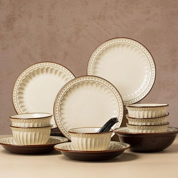 dishes & plates japanese dish set household rice bowl soup vegetable retro plate combination dinner ceramic dinnerware
dishes & plates japanese dish set household rice bowl soup vegetable retro plate combination dinner ceramic dinnerware