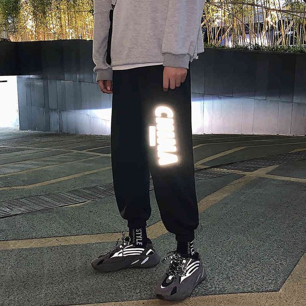 brand fashion men's pants in spring and autumn, Black