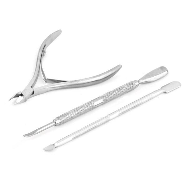 nail art kits 3 pcs stainless steel cuticle spoon pusher remover cutter nipper clipper cut trimmer manicure tool
nail art kits 3 pcs stainless steel cuticle spoon pusher remover cutter nipper clipper cut trimmer manicure tool
