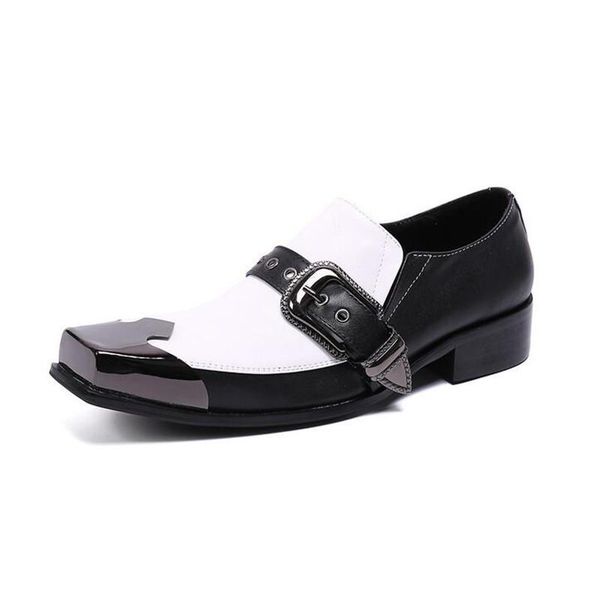 spring men dress shoes white leather slip on formal strap buckle business wedding brogues zapatos hombre, Black
spring men dress shoes white leather slip on formal strap buckle business wedding brogues zapatos hombre, Black