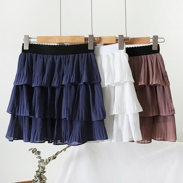 skirts spring summer pleated chiffon skirt women sweet cake mini autumn high waist shorts, Black
skirts spring summer pleated chiffon skirt women sweet cake mini autumn high waist shorts, Black