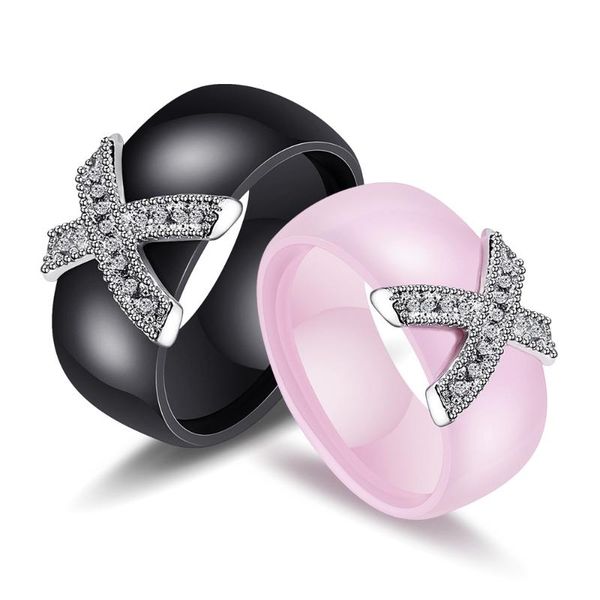 cluster rings punk style ceramic ring letter x fashion rhinestone cross polished wedding shiny elegant jewelry, Golden;silver
cluster rings punk style ceramic ring letter x fashion rhinestone cross polished wedding shiny elegant jewelry, Golden;silver
