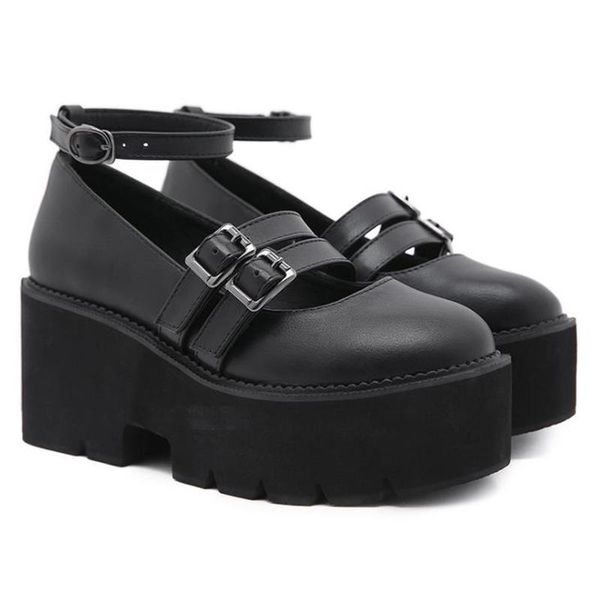 dress shoes womens pumps gothic punk mary jane ladies chunky heels platform creepers ankle strap female lolita cosplay, Black
dress shoes womens pumps gothic punk mary jane ladies chunky heels platform creepers ankle strap female lolita cosplay, Black