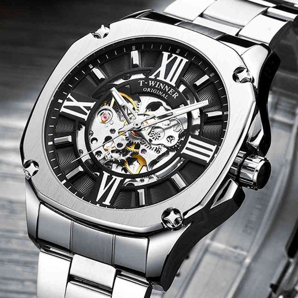 waterproof gentlemen's watch fashion-sport mechanical fully rustless automatic business reloj hombre, Slivery;brown
waterproof gentlemen's watch fashion-sport mechanical fully rustless automatic business reloj hombre, Slivery;brown