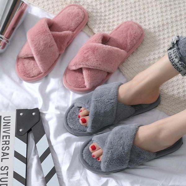 slippers women fashion warm fluffy cozy faux fur cross indoor floor slides flat soft furry girls female autumn winter flip flops, Black
slippers women fashion warm fluffy cozy faux fur cross indoor floor slides flat soft furry girls female autumn winter flip flops, Black