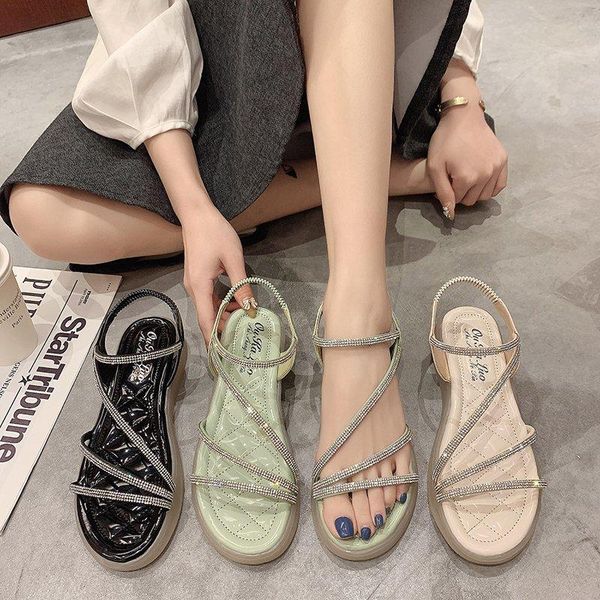 sandals 2021 summer women heels slip on shoes for wedges crystal sequins chaussure femme casual flat platform 3cm zapatos, Black
sandals 2021 summer women heels slip on shoes for wedges crystal sequins chaussure femme casual flat platform 3cm zapatos, Black