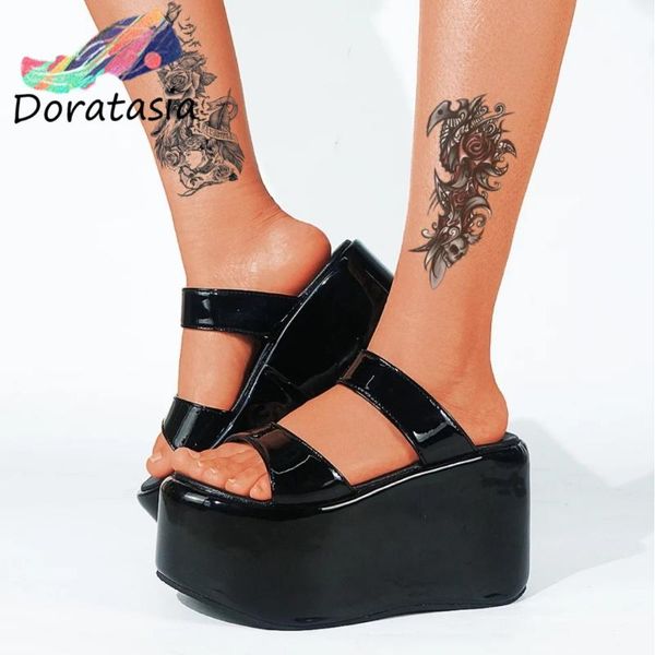 sandals doratasia ins women black slip on platform shoes wedges punk gothic cool summer for 2021
sandals doratasia ins women black slip on platform shoes wedges punk gothic cool summer for 2021