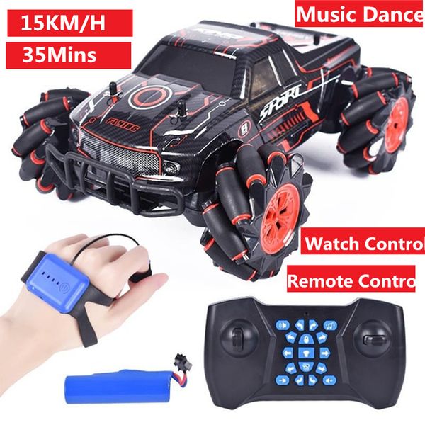watch control and remote control rc drift car with cool led light music 360 degree rotation off load crawler climbing car toy
watch control and remote control rc drift car with cool led light music 360 degree rotation off load crawler climbing car toy