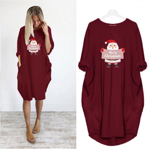 Cartoon Santa Claus Print Midi Dress Women Loose Long Sleeve Plus Size Christmas Autumn Vintage Dresses Party Streetwear Vestido Casual, Black;gray
Cartoon Santa Claus Print Midi Dress Women Loose Long Sleeve Plus Size Christmas Autumn Vintage Dresses Party Streetwear Vestido Casual, Black;gray