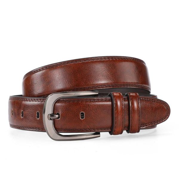 belts men's fashion casual cowhide leather pin buckle men youth business alloy plate trouser jeans, Black;brown
belts men's fashion casual cowhide leather pin buckle men youth business alloy plate trouser jeans, Black;brown