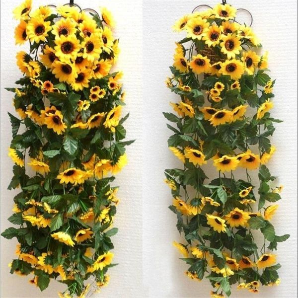 decorative flowers & wreaths artificial yellow sunflower garland flower vine wedding floral arch decor silk
decorative flowers & wreaths artificial yellow sunflower garland flower vine wedding floral arch decor silk