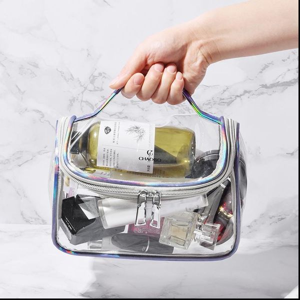 women transparent travel makeup bag fashion laser handbag zipper wash organizer storage beauty make up waterproof cosmetic case
women transparent travel makeup bag fashion laser handbag zipper wash organizer storage beauty make up waterproof cosmetic case