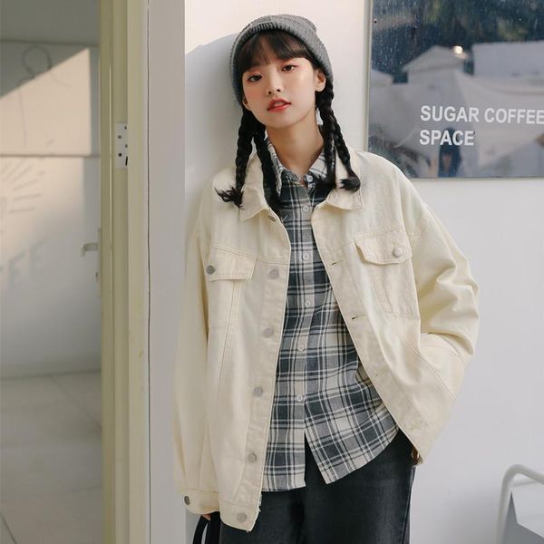 women's jackets 2021 early autumn korean version loose harajuku retro mid-length denim jacket casual fashion gold classic, Black;brown
women's jackets 2021 early autumn korean version loose harajuku retro mid-length denim jacket casual fashion gold classic, Black;brown