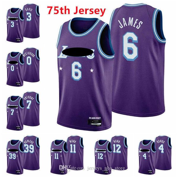 2021 2022 embroidery men basketball james 6 russell westbrook 0 carmelo anthony 3 davis howard rondo reaves 75th purple purple jerseys, Black;red
2021 2022 embroidery men basketball james 6 russell westbrook 0 carmelo anthony 3 davis howard rondo reaves 75th purple purple jerseys, Black;red