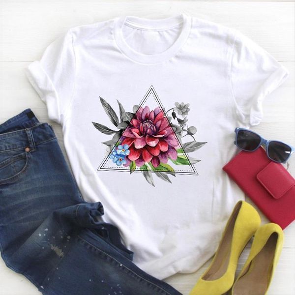 geometric flower print cute casual womens t shirt short sleeve summer tee female clothes graphic, White
geometric flower print cute casual womens t shirt short sleeve summer tee female clothes graphic, White