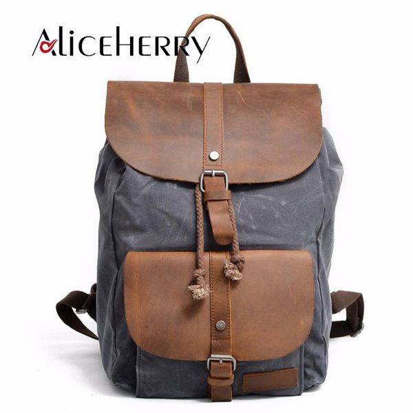 backpack canvas leather men travel bags vintage mochila masculina bolsa school bag male lapnotebook backpacks rucksack
backpack canvas leather men travel bags vintage mochila masculina bolsa school bag male lapnotebook backpacks rucksack
