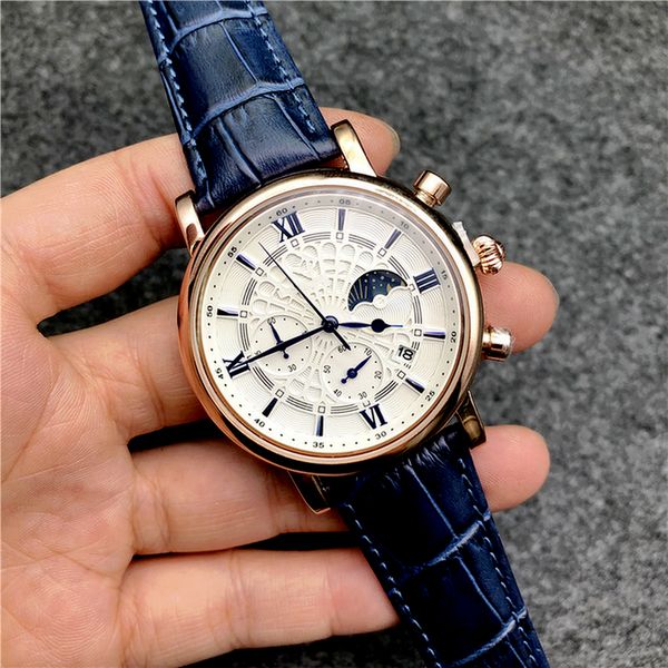 4-4mens watches montre de luxe leather strap 3 dial work fashion designer quartz stainless steel business outdoor sports watch, Slivery;brown
4-4mens watches montre de luxe leather strap 3 dial work fashion designer quartz stainless steel business outdoor sports watch, Slivery;brown