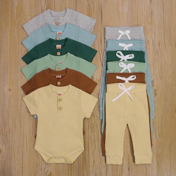 clothing sets 0-24m baby clothes born infant boy girl solid color short sleeve button romper elastic long pants 2pcs, White
clothing sets 0-24m baby clothes born infant boy girl solid color short sleeve button romper elastic long pants 2pcs, White