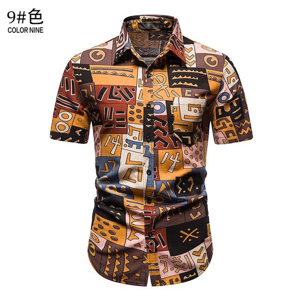 men's casual shirts shirt gentleman style 2021 summer retro pure cotton short-sleeved pattern for men, White;black
men's casual shirts shirt gentleman style 2021 summer retro pure cotton short-sleeved pattern for men, White;black