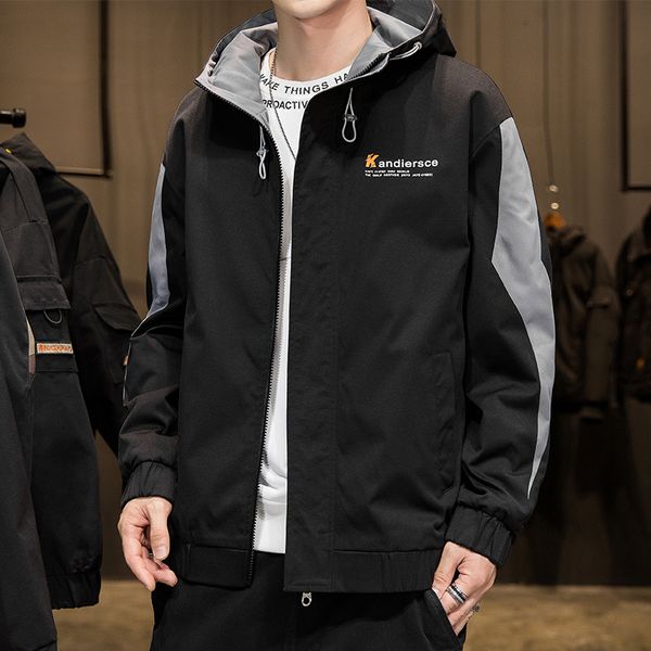2021 trend casual work cloth hooded et korean version brand spring and autumn coat men's wear, Black;brown
2021 trend casual work cloth hooded et korean version brand spring and autumn coat men's wear, Black;brown