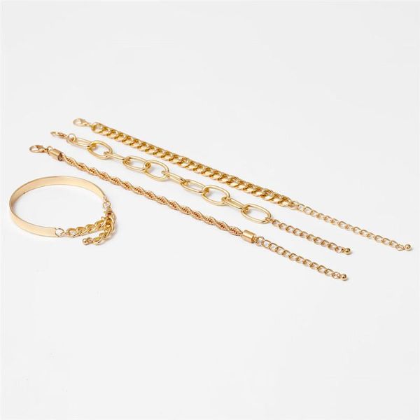 trendy charming fashion accessories smooth twist chain hand ornaments simple exaggerated hip-hop four-piece suit bracelet. bangle, Black
trendy charming fashion accessories smooth twist chain hand ornaments simple exaggerated hip-hop four-piece suit bracelet. bangle, Black
