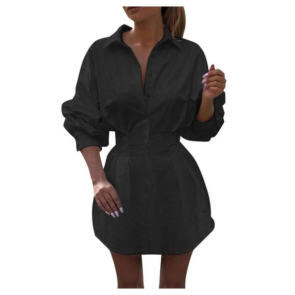 casual dresses autumn long sleeve white pleated shirt dress 2021 women turn down collar mini button lady a line office vestidos #a, Black;gray
casual dresses autumn long sleeve white pleated shirt dress 2021 women turn down collar mini button lady a line office vestidos #a, Black;gray