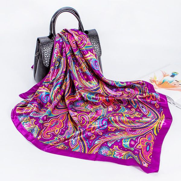 spring and autumn female satin scarf big square scarves hijabs printed women purple polyester silk shawl 90*90cm, Blue;gray
spring and autumn female satin scarf big square scarves hijabs printed women purple polyester silk shawl 90*90cm, Blue;gray