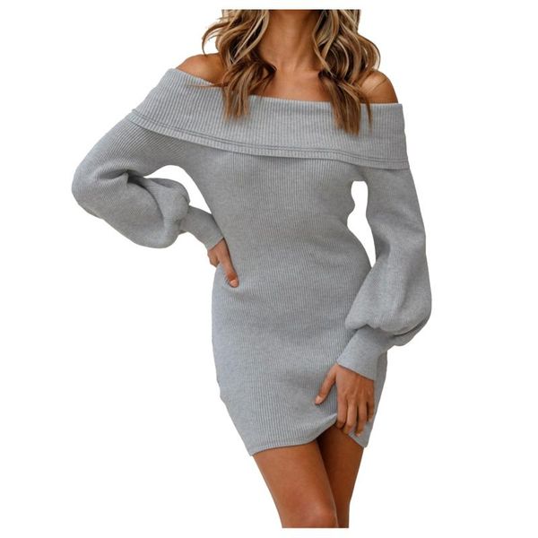 casual dresses women winter lantern long sleeve sweater dress elegant off shoulder solid slim bodycon party mini knitted, Black;gray
casual dresses women winter lantern long sleeve sweater dress elegant off shoulder solid slim bodycon party mini knitted, Black;gray