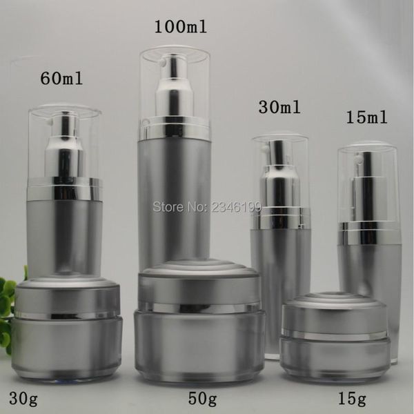 storage bottles & jars acrylic cream jar 50g empty emulsion pump bottle 100ml silver cosmetic set eyecream lotion 10pcs
storage bottles & jars acrylic cream jar 50g empty emulsion pump bottle 100ml silver cosmetic set eyecream lotion 10pcs