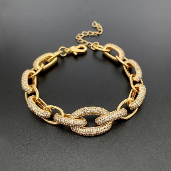 bangle vanifin luxury bracelet copper chain zircon micro-inlaid geometric round classic female party fashion jewelry gift, Black
bangle vanifin luxury bracelet copper chain zircon micro-inlaid geometric round classic female party fashion jewelry gift, Black