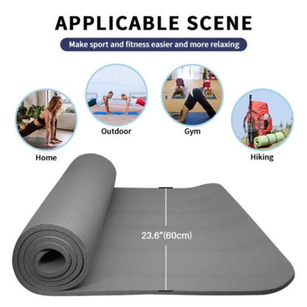 yoga mats 10mm thick durable exercise mat sport fitness pad portable for gym home non slip
yoga mats 10mm thick durable exercise mat sport fitness pad portable for gym home non slip