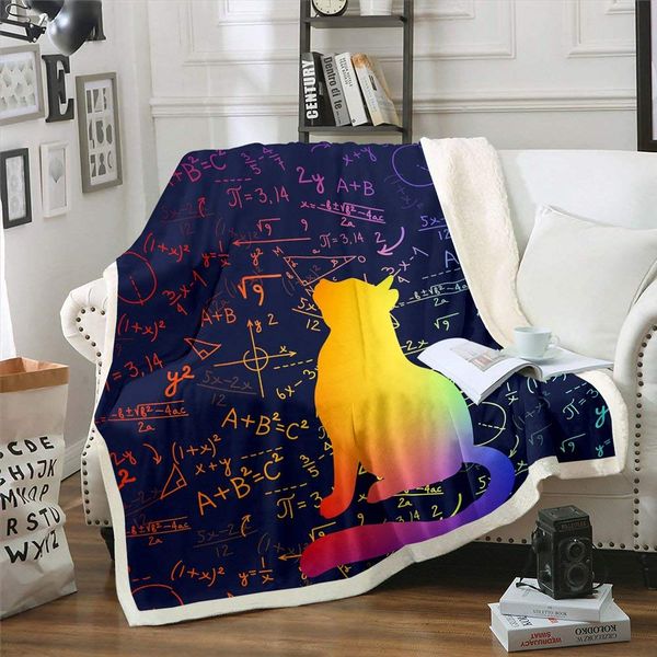 Cartoon Cat Sherpa Blanket Educational Math Flannel Blanket Rainbow Bed Blanket, Pet Animal Throw Blanket for Kids Toddler
Cartoon Cat Sherpa Blanket Educational Math Flannel Blanket Rainbow Bed Blanket, Pet Animal Throw Blanket for Kids Toddler