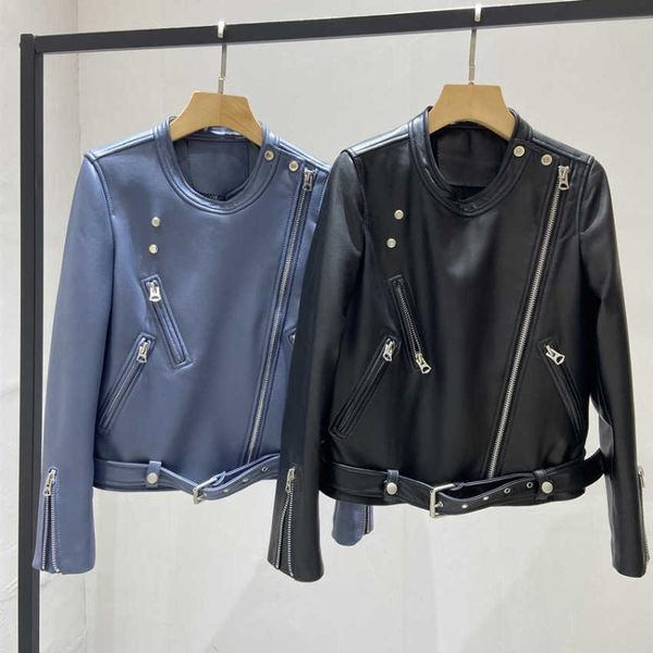 women's leather & faux natural women lambskin bomber biker jacket long sleeves 100% sheepskin coat h78, Black
women's leather & faux natural women lambskin bomber biker jacket long sleeves 100% sheepskin coat h78, Black
