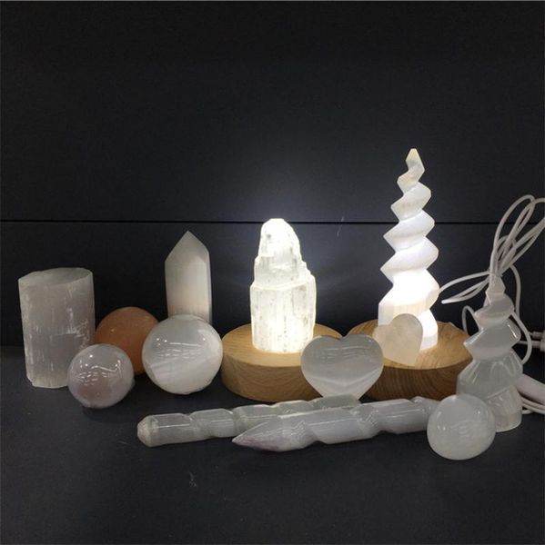 decorative objects & figurines 10-25cmnatural crystal selenite rock tower lamp quartz gypaum skyscraper castale want point reiki healing hom
decorative objects & figurines 10-25cmnatural crystal selenite rock tower lamp quartz gypaum skyscraper castale want point reiki healing hom